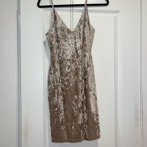 ASTR crushed velvet dress